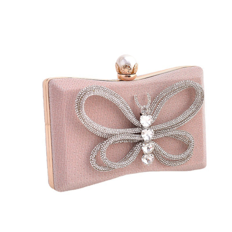 Dinner Black Graceful Dress Bow Hand-held Evening Bags