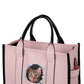 Portable Large Capacity Cartoon Printed Cat Tote Bags