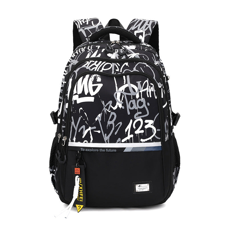 Men's Boy's Simple Burden Reduction Large Capacity Backpacks