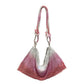 Attractive Women's Rhinestone Underarm Pink Clutch Shoulder Bags