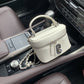Women's Ge Macaron Fashionable Simple Oval Box Handbags