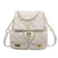 Women's Rhombus Advanced Texture Commuter Simple Chain Backpacks