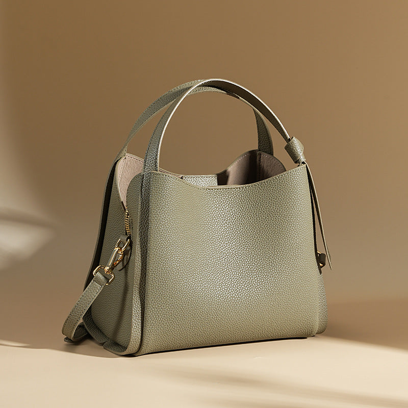 Women's Genuine Leather Fashion Large Capacity Cowhide Handbags