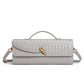Women's Niche Woven Baguette Fashion Horizontal Clutch Handbags