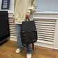 Men's Capacity High-grade Simple Solid Color Early Backpacks