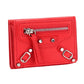 Women's Motorcycle Leather Short Folding Mini Change Ladies Wallets