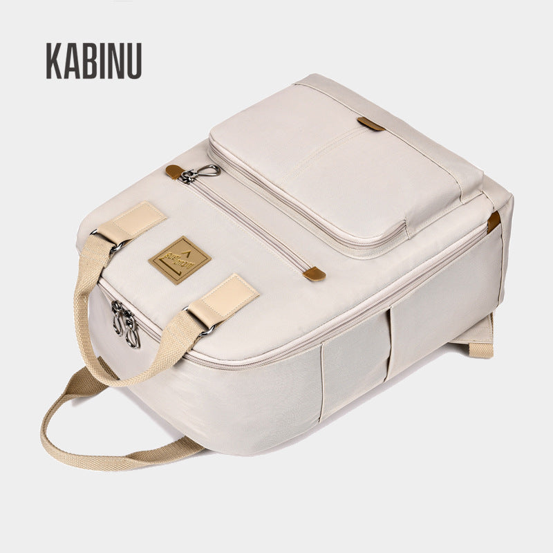 Women's Fashion Mummy Commuter Computer Waterproof Solid Backpacks