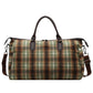 Women's Capacity Oversized Retro Plaid Fitness Short Travel Bags