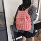Women's Pleated Cloud Korean Niche Bubble Large Backpacks