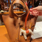 Women's Home Vegetable Basket Hand First Layer Cowhide Bags