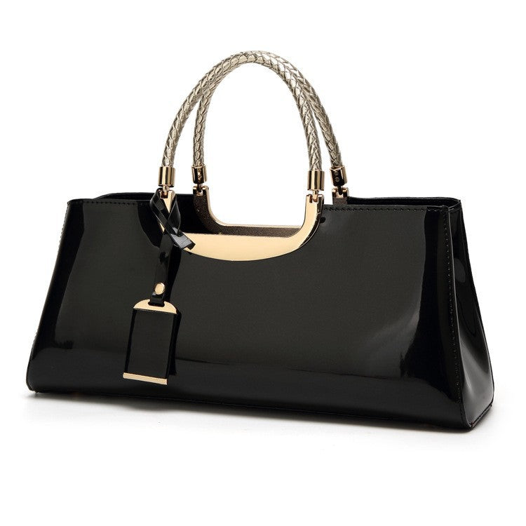 Women's Summer Fashion Bright Leather Solid Color Handbags