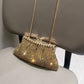 Women's Shiny Rhinestone Handmade Clutch Chain Clip Evening Bags