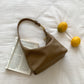 Women's Style Spring Soft Leather Simple Large Capacity Commuter Shoulder Bags