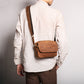 Women's & Men's Crazy Horse Leather Retro Large Capacity Small Square Bags