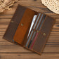 Men's Crazy Horse Leather Long First Layer Purses