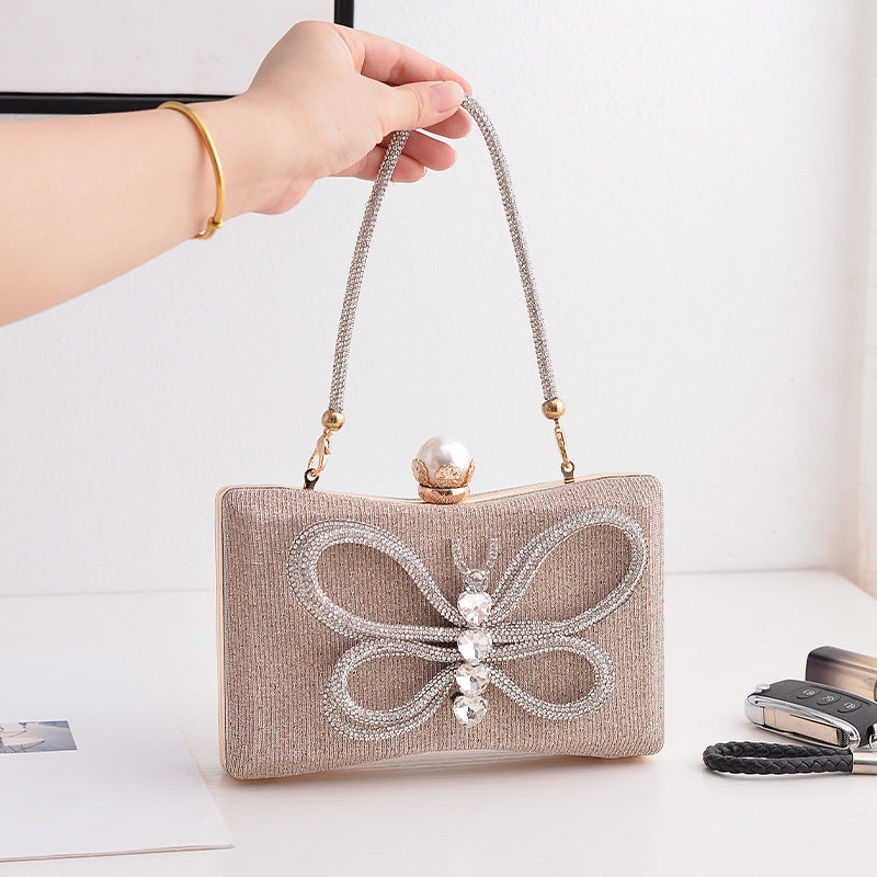 Dinner Black Graceful Dress Bow Hand-held Evening Bags