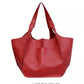 Women's Retro Simple Big Soft Leather Large Shoulder Bags