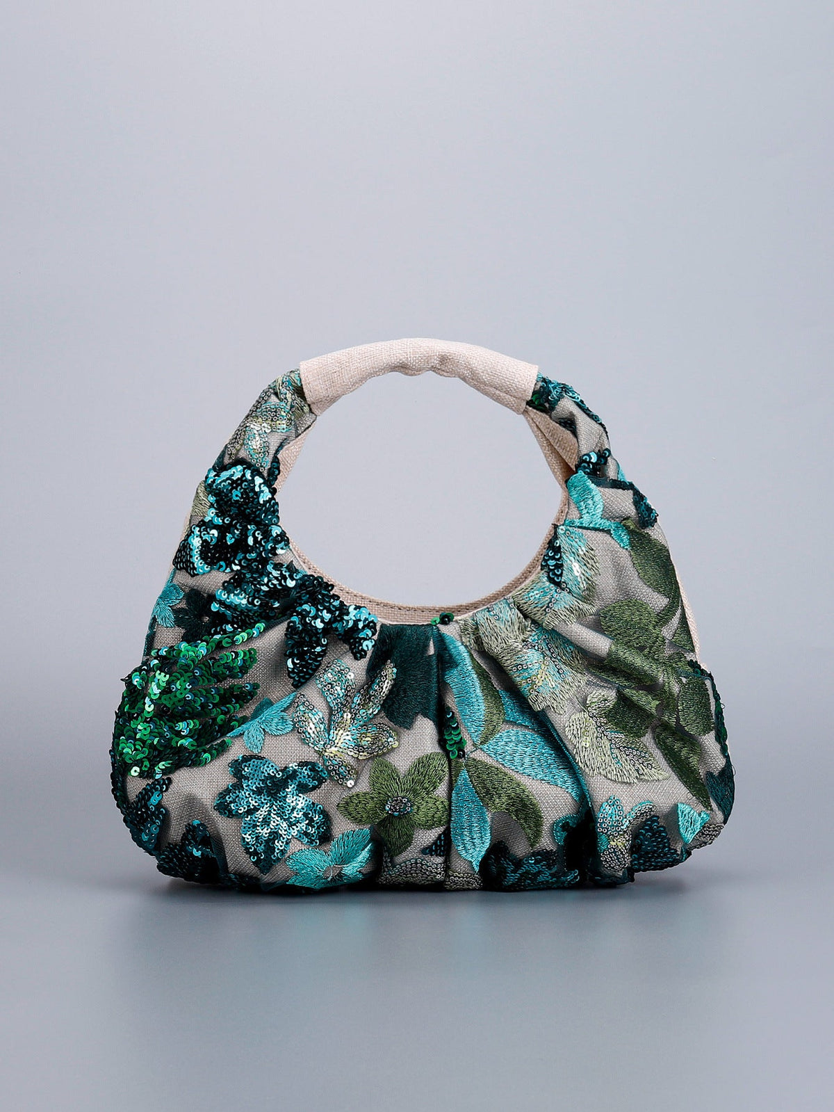 Women's Niche Sequin Fashion High-grade Embroidery Portable Handbags