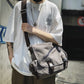 Men's Large Capacity Washed Canvas Trendy Cool Bags
