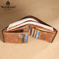 Men's Short First Layer Cowhide Brushed Classic Men's Wallets