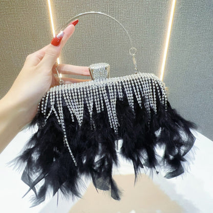 Style Clutch Diamond Tassel Wedding Banquet Handbags