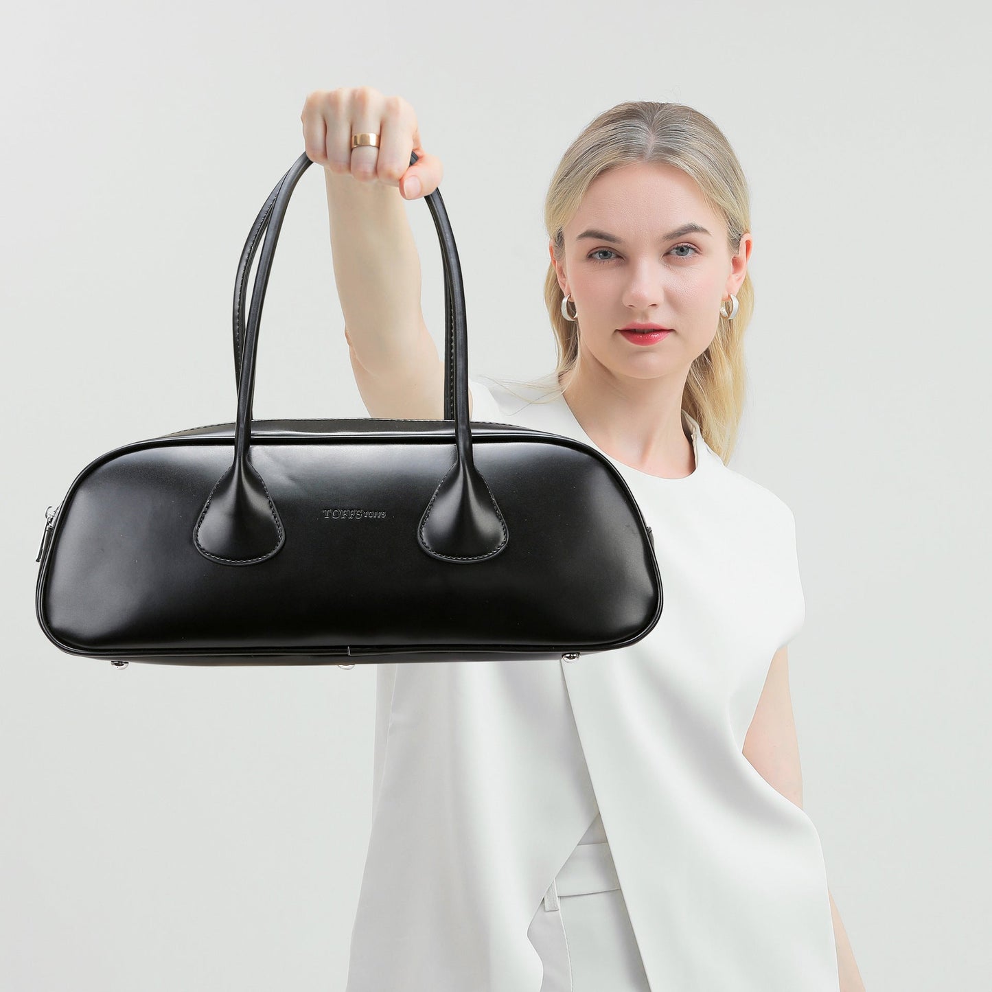 Women's Baguette Fashion Simple Texture Underarm Large Armpit Bags