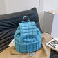Women's Pleated Cloud Korean Niche Bubble Large Backpacks