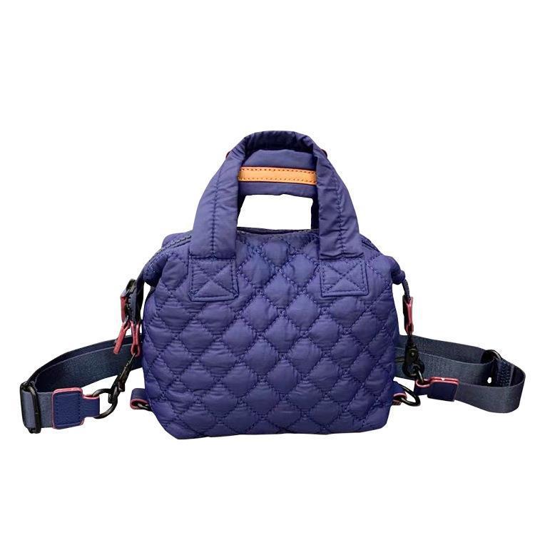 Korean Style Space Cotton Textured Nylon Crossbody Bags