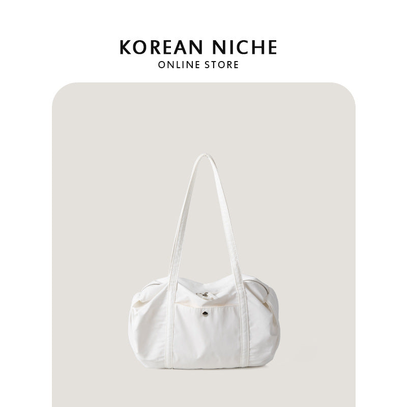 Women's Korean Niche Design Sier Underarm Simple Tote Bags