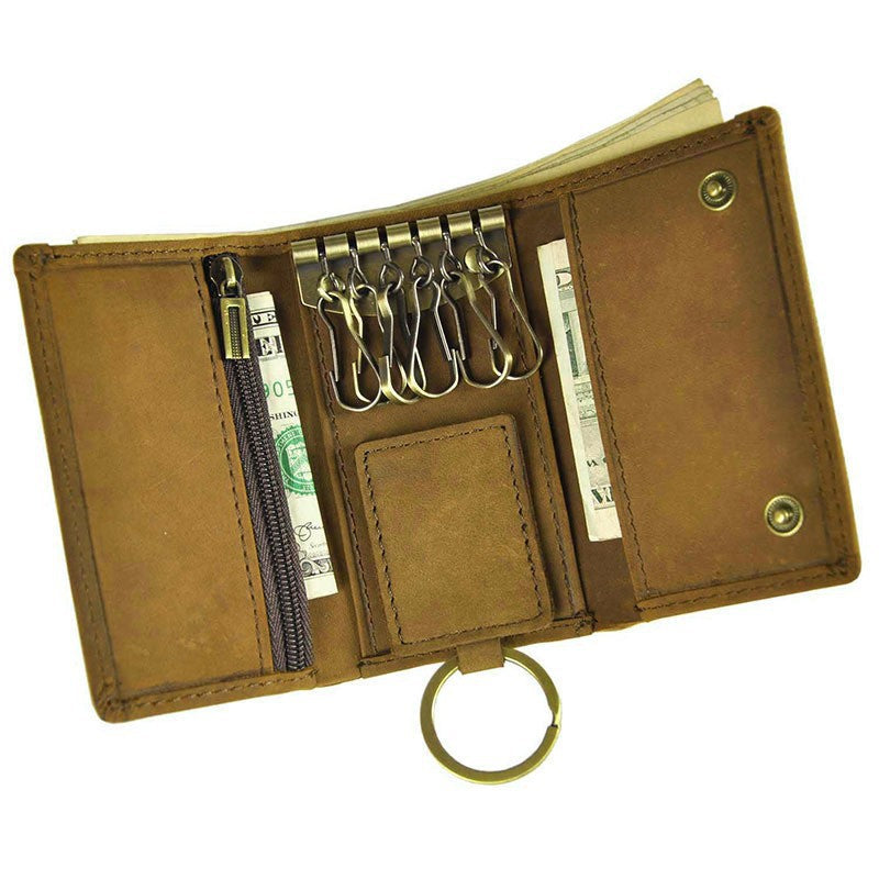 Men's Top Layer Crazy Horse Skin Cowhide Men's Wallets