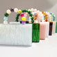 Women's Elegant Pearlescent Acrylic Beaded Wrist Hand-held Evening Bags