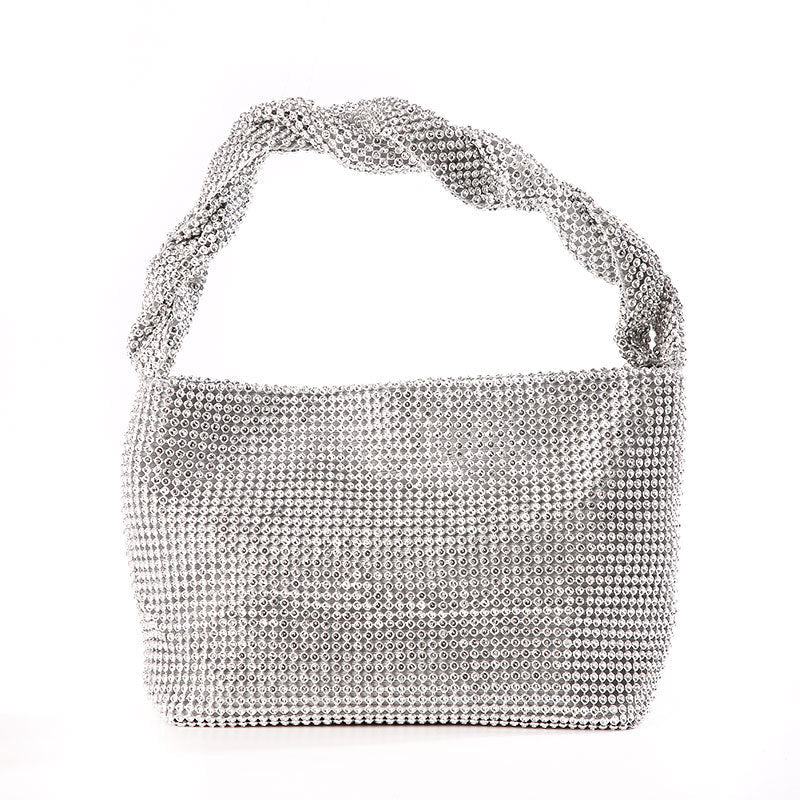 Dinner Handmade Knotted Rhinestone Banquet Full Shoulder Bags