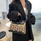 Women's Classic Contrast Color House Portable Shoulder Bags
