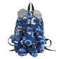 Women's Large Capacity Fashion Letters Contrast Color Backpacks