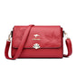 Real Soft Leather Embossed Female Temperament Shoulder Bags