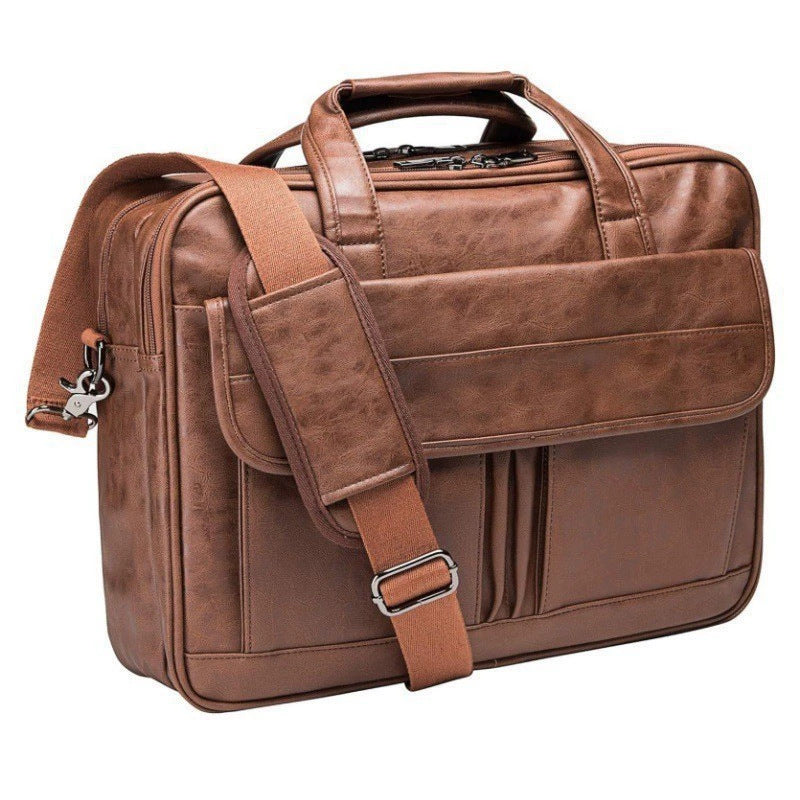 Bolsos de Negocios de Cuero Creativos para Portátil de Pulgadas para Hombre