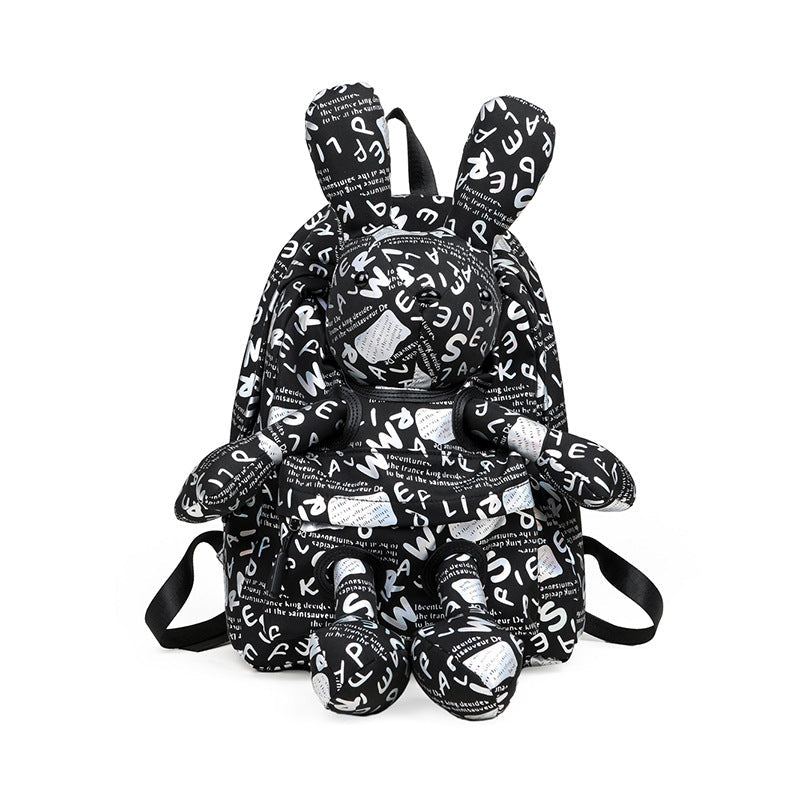 Female Cartoon Cute Doll Rabbit Personality Middle School Students' Schoolbags