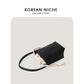 Niche Design Advanced Texture Soft Leather Litchi Pattern Shoulder Bags