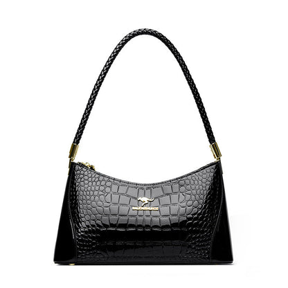 Women's Patent Leather Glossy Shell Classy Mom Crossbody Bags