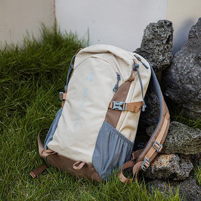 Style Female Contrast Color Minimalist Large Backpacks