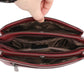Wedding Celebration Red Soft Leather Large Crossbody Bags