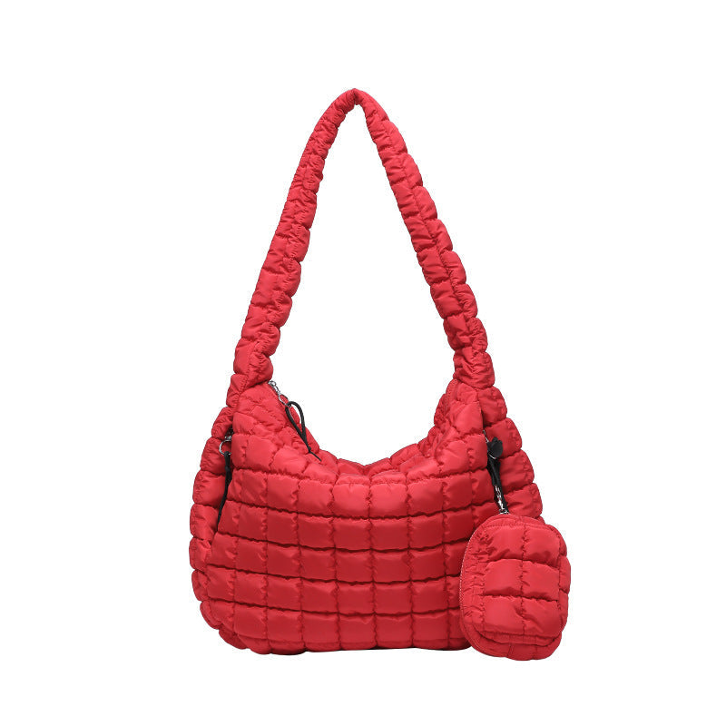 Women's Cloud Fashion Dumpling Large Capacity Down Shoulder Bags