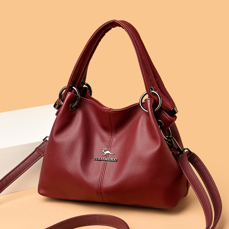 Stylish Mother Fashion Elegant Soft Leather Handbags