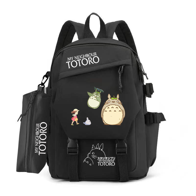 Women's & Men's & Cartoon Totoro Campus Class Large Backpacks
