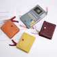 Women's Short Korean Fashion Double Zipper Soft Ladies Wallets