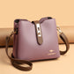 Women's Color Kangaroo Korean Fashion Textured Genuine Shoulder Bags