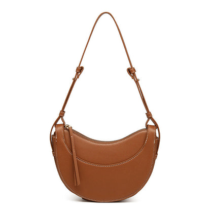 Women's French Minority Design Saddle Selenodont Soft Shoulder Bags