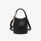 Women's Large Capacity Genuine Leather Commute Senior Bucket Bags