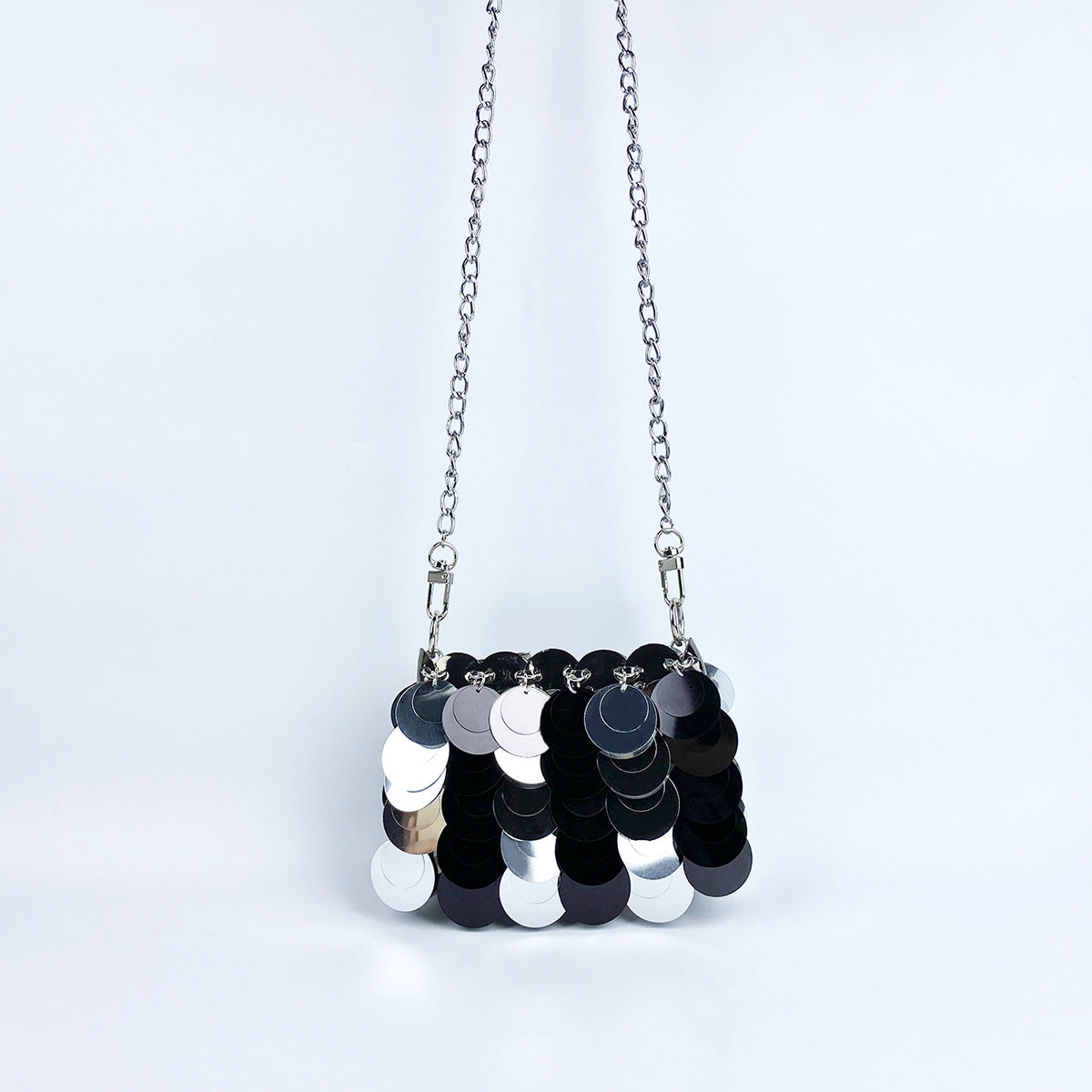 Women's Fashion Design Unique Dinner Sequined Metal Shoulder Bags