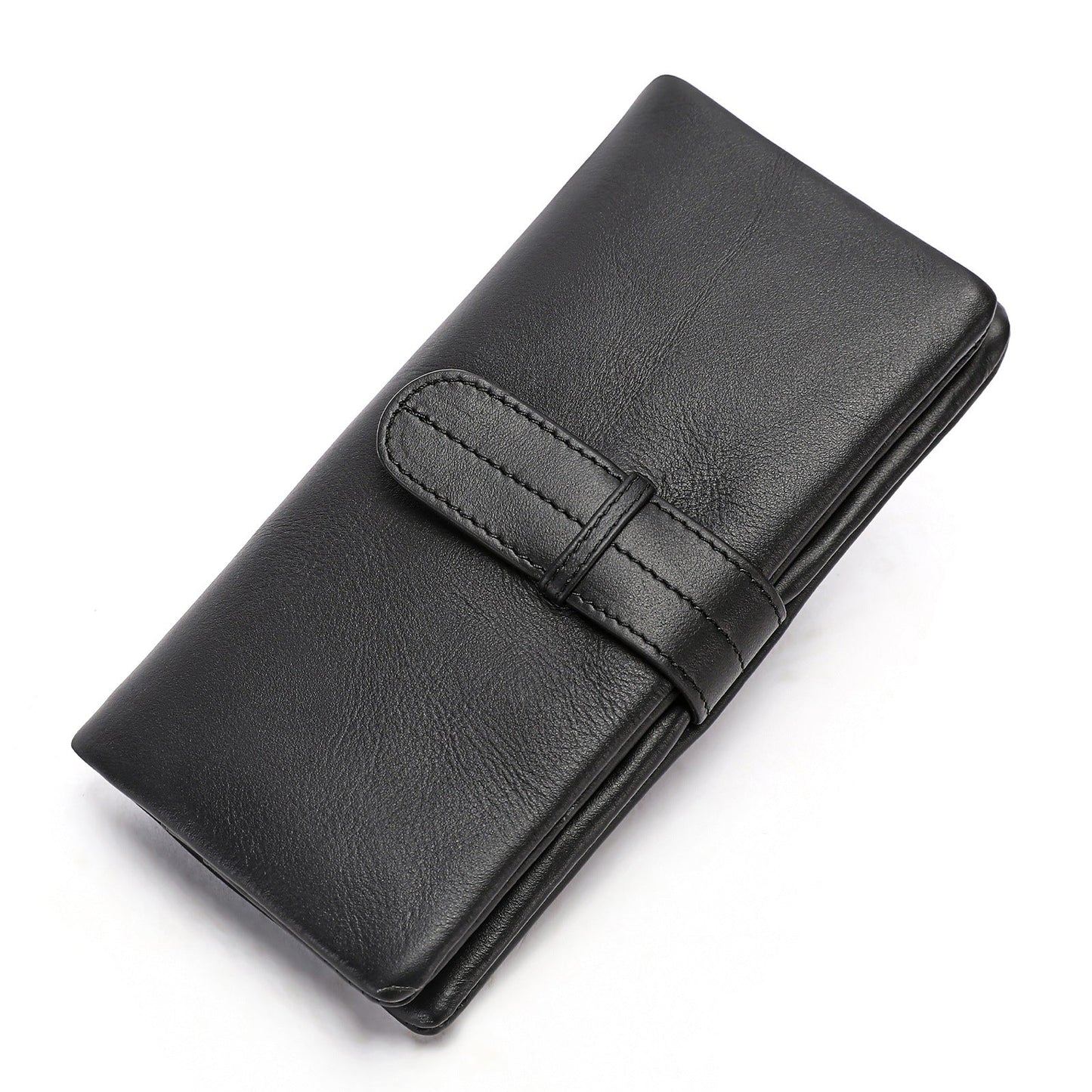 Men's Leather Long 2 Fold First Layer Men's Wallets
